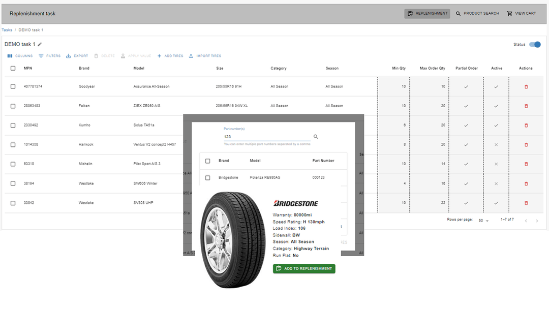 tire software